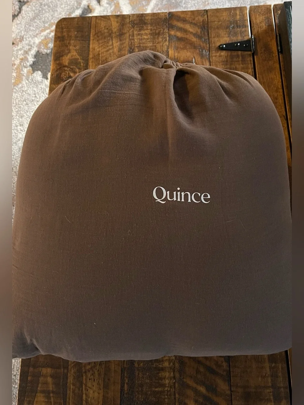 NWT Quince Organic Cotton Gauze Duvet Cover Set, King/Cal King (Espresso)